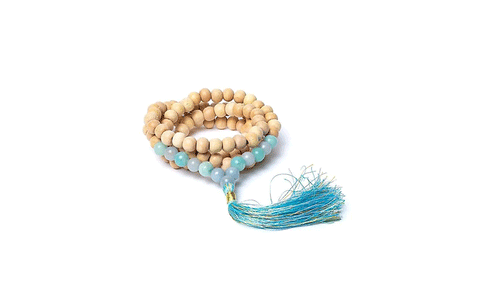 Tulsi un amazonīta/angelīta mala 108