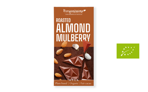 Vegāniskā piena šokolāde BIO (mandeļu, zīdkoka ogu), 60g