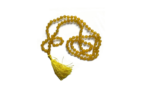 Dzeltenā Hakik (agate; ahāts) mala