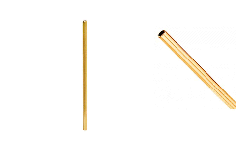 Metāla salmiņš (zelta tonī)