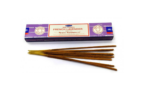 Nag Champa ar French Lavender smaržkociņi (Satya), 15g