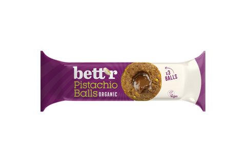 Enerģijas bumbas ar pistāciju pildījumu BIO, 45 g (3×15 g)