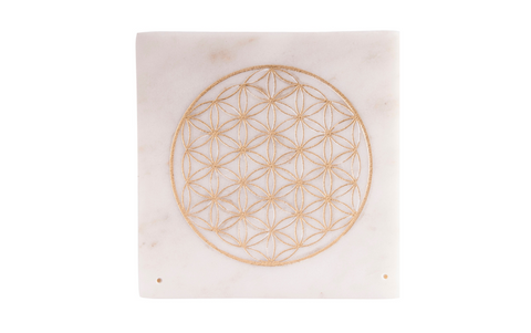 Smaržkociņu turētājs Dzīvības zieds (marmors)