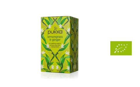 Ingvera un citronzāles tēja Pukka BIO, 36g