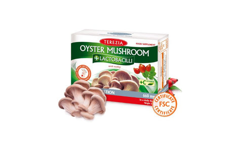 Oyster mushroom + Lactobacilli, 60 kapsulas