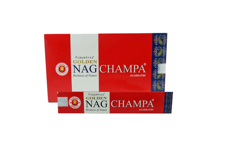 Golden Nag Champa smaržkociņi, 15g