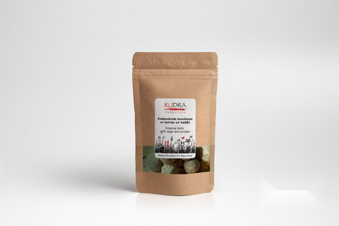 Kvēpināmās bumbiņas ar salviju un kadiķa aromātu, 10gab.