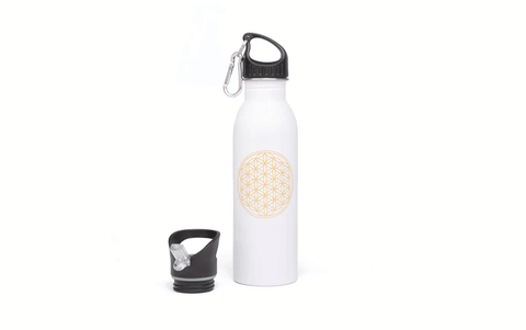 Trauks ūdens līdzņemšanai (flower, white), 700ml