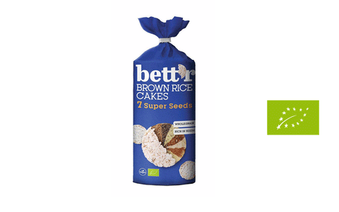 Rīsu galetes ar 7 supersēklām.