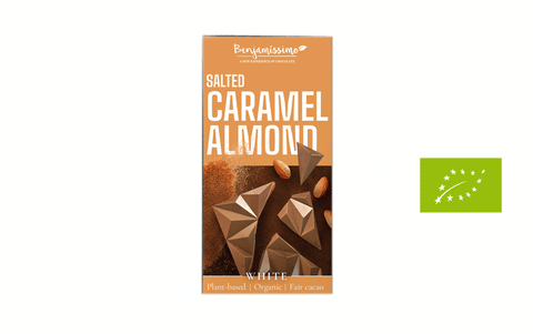 Vegāniskā šokolāde BIO (sāļā karamele un mandeles), 60g