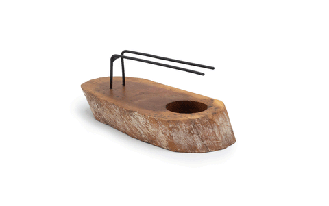 Palo santo, zāļu buntīšu (smudge) turētājs, koka