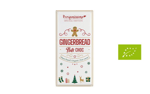 Gingerbread nuts Benjamissimo Organic šokolāde, 60g