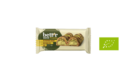 Vafeles ar pistāciju krēmu, BIO, Bett'r, 34g