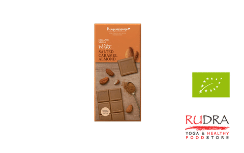 Vegāniskā šokolāde BIO (sāļā karamele un mandeles), 60g