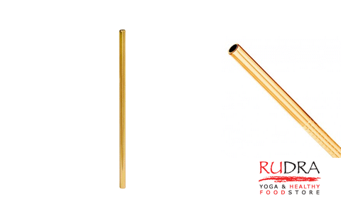 Metāla salmiņš (zelta tonī)